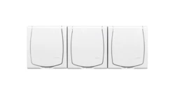 MADERA Gniazdo hermetyczne potrójne z/u IP44 klapka biała GNH-3NZ/00/w