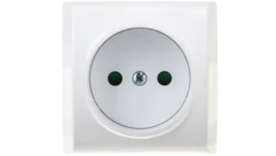 BIS Gniazdo pojedyncze b/u z przesłonami białe GN-1BP/00