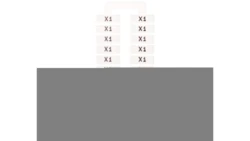 Oznacznik do złączek EURO 2,5-70mm2 20szt 43192 (nadruk X1)/1 blister=20 szt/