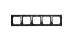 IMPRESJA Ramka pięciokrotna do łączników IP44 antracyt RH-5Y/50