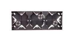 IMPRESJA Puszka natynkowa potrójna antracyt PNP-3Y/50