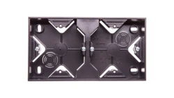 IMPRESJA Puszka natynkowa podwójna antracyt PNP-2Y/50