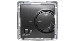 IMPRESJA Regulator temperatury /czujnik napowietrzny/ antracyt RTP-1YN/m/50