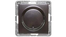 IMPRESJA Ściemniacz przyciskowo-obrotowy /żarowy i halogenowy/ antracyt ŁP-8Y/m/50