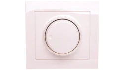 KIER Ściemniacz przyciskowo-obrotowy /żarowy i halogenowy/ beżowy ŁP-8W/01