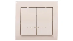 KIER Łącznik świecznikowy z podświetleniem beżowy ŁP-2WS/01