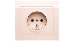 KIER Gniazdo pojedyncze z/u beżowe GP-1WZ/01