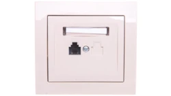 KIER Gniazdo telefoniczne pojedyncze RJ11 beżowe GPT-1W/01