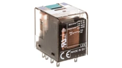 Przekaźnik wtykowy serii PT 2P 24V DC szerokość 22,5mm LZX:PT270024