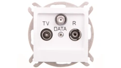 IMPRESJA Gniazdo antenowe RTV DATA biały GPA-YD/m/00