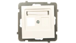 AS Obudowa gniazda teleinformatycznego pojedynczego ecru GPK-1G/p/27