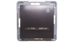 IMPRESJA Przycisk /światło/ z podświetleniem antracyt ŁP-5YS/m/50