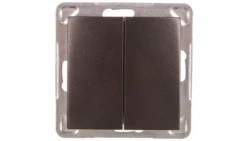 IMPRESJA Przycisk podwójny zwierny antracyt ŁP-17Y/m/50