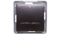 IMPRESJA Łącznik podwójny z podświetleniem antracyt ŁP-11YS/m/50