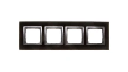 Simon 54 Nature Ramka poczwórna szkło ZASTYGŁA LAWA DRN4/73