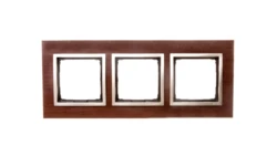 Simon 54 Nature Ramka potrójna drewno ZŁOTY ORZECH DRN3/86