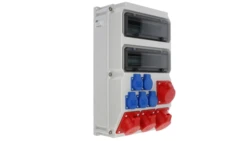 Rozdzielnica stacjonarna SUWAŁKI 32A/5P 3x16A/5P 5xGS bez zabezpieczeń IP44 90277515W