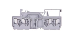 Złączka szynowa 4-przewodowa z diodą 1N4007 2,5mm2 szara 280-815/281-410