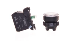 Przycisk sterowniczy 22mm biały z samopowrotem z podświetleniem 1Z 1R XB5AW31B5