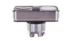 Napęd przycisku podwójny biało-czarny bez podświetlenia z samopowrotem ZB4BA7120