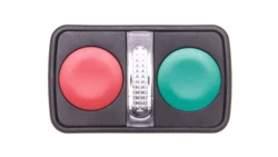 Napęd przycisku podwójny zielony/czerwony /O-I/ z podświetleniem z samopowrotem ZB5AW7A3740