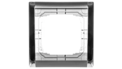 KOS66 PLUS Ramka pojedyncza składana kolorowa grafit + chrom 66607081