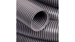 Rura karbowana 750N do zalewania betonem samogasnąca szara z pilotem i smarowaniem fi 25/19 ECICTA25T /100m/