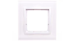 Simon 54 Nature Ramka pojedyncza szkło BIAŁA PERŁA DRN1/70