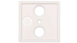 Berker Q.1/Q.3 Płytka czołowa do gniazda antenowego RTV 2- i potrójnego biały aksamit 12036089