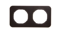 Berker R.1 Ramka podwójna czarny, połysk 10122145