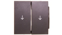 Berker B1/B5/B7 GLAS Klawisz do łącznika żaluzjowego z symbolem strzałka podwójny antracytowy 16251606