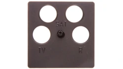 K.1 Płytka centralna do gniazda antenowego 4-wyjściowego antracyt B.1/B.3/B.7 Glas 14841606