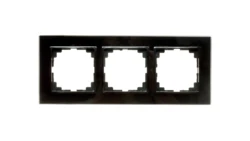 Sentia Ramka potrójna szklana czarna 1473-61