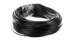 Przewód płaski H03VVH2-F (OMYp) 2x0,5 czarny /100m/