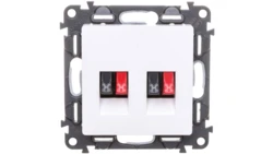 VALENA LIFE Gniazdo głośnikowe biały 753178