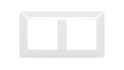 VALENA LIFE Ramka podwójna biała 754002