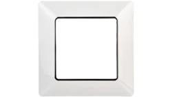 VALENA LIFE Ramka pojedyncza biała/chrom 754031