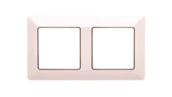 VALENA LIFE Ramka podwójna kremowa/złota 754062