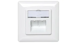 Gniazdo teleinformatyczne natynkowe 2x RJ45 STP kat. 5e DN-9002-N