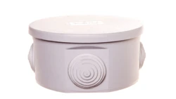 Puszka hermetyczna natynkowa fi 100mm IP44 szara PO-100 31.3