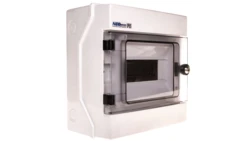 Rozdzielnica hermetyczna modułowa (500V AC ,1000V DC) 1x8 natynkowa IP65 RH-8/Z (z zamkiem) 36.9