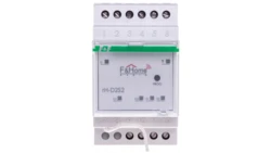 FiHome Radio Ściemniacz dwukanałowy z nadajnikiem dwukanałowym na szynę DIN rH-D2S2