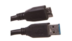 Kabel połączeniowy USB 3.0 Typ USB A/microUSB B, M/M czarny 1,8m AK-300116-018-S