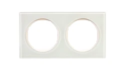 Berker R.3 Ramka podwójna szkło hartowane białe 10122209