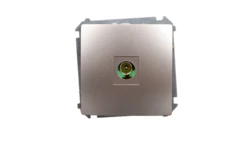 Simon Basic Gniazdo antenowe pojedyncze końcowe satynowe BMAK3.01/29