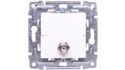 DANTE Gniazdo antenowe pojedyncze typu F białe 450454