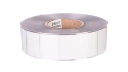 Tabliczki na przycisk 26,5x18mm srebrne 1000szt. / rolka 210-850