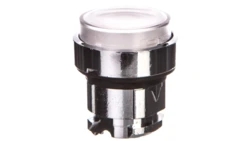 Główka przyc. podśw. biała wyst., O22 , z sam. powt. zint. LED ZB4BW113