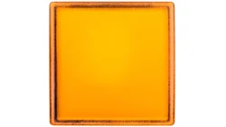 Główka lampki sygnalizacyjnej 30x30mm kwadratowa 22mm żółta ZB5CV053