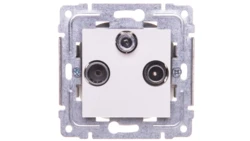 DANTE Gniazdo antenowe RTV/SAT końcowe białe 450476